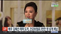 배우 김혜선·래퍼 도끼, 건강보험료 2천만원 넘게 체납
