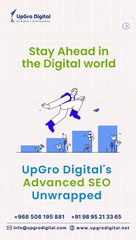 SEO Mastery in Riyadh: UPGRO Digital's Toolkit for Elevated Marketing Success