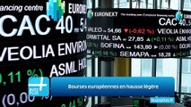 Bourses européennes en hausse légère