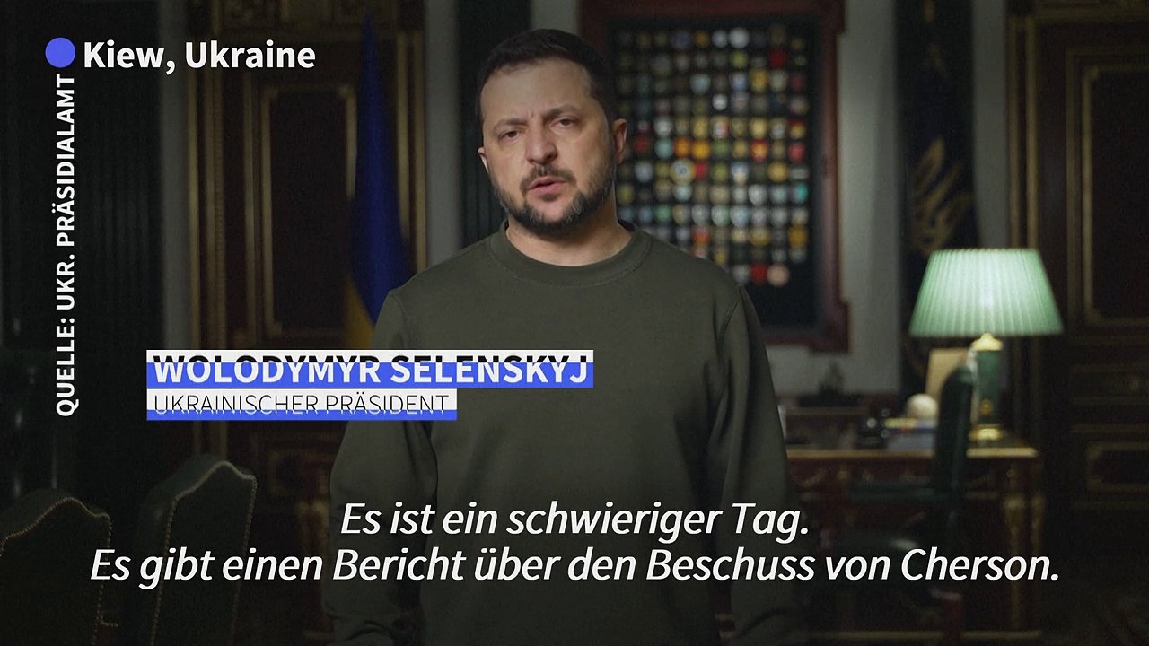 Ukraine: Russland griff Bahnhof mit 'vielen' Zivilisten in Cherson an