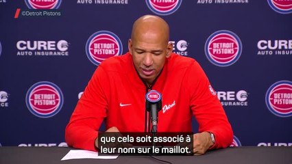 Pistons - Williams : "Cette série de défaites est un poids"