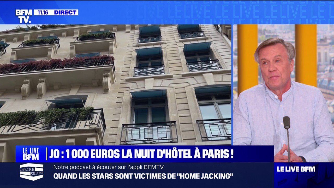 Augmentation du prix des nuits d'hôtels pendant les JO: "Il y a un effet d'aubaine parce qu'on a une clientèle étrangère" affirme Arnaud De Blauwe (rédacteur en chef "Que Choisir")