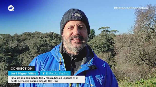 Final de año con menos frío y más nubes en España: en el oeste de Galicia caerán más de 100 l/m2