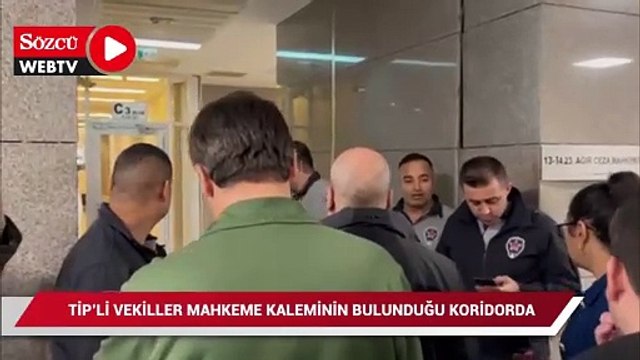Can Atalay kararı bekleniyor..TİP'li vekiller mahkeme kaleminin bulunduğu koridorda