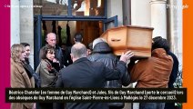 Obsèques de Guy Marchand : Son fils Jules très ému en portant son cercueil devant Ludivine et leur mère très soudées