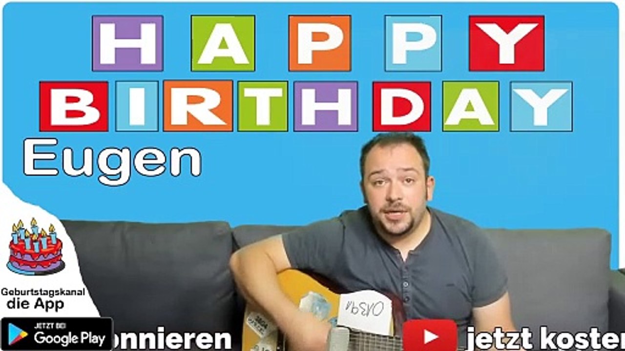 Happy Birthday, Eugen! Geburtstagsgrüße an Eugen