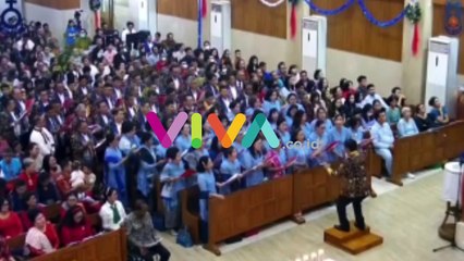 VIDEO Dirigen Padus Gereja Ambruk hingga Meninggal Dunia