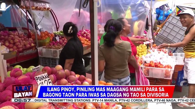 Ilang Pinoy, piniling mamili nang mas maaga para sa Bagong Taon para iwas sa dagsa ng tao sa...
