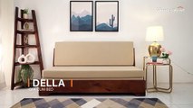 Della Sofa Cum Bed Without Armrests | Sofa Cum Bed 2024 | Wooden Street