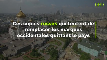 Ces (vagues) copies russes qui tentent de remplacer les marques occidentales quittant le pays