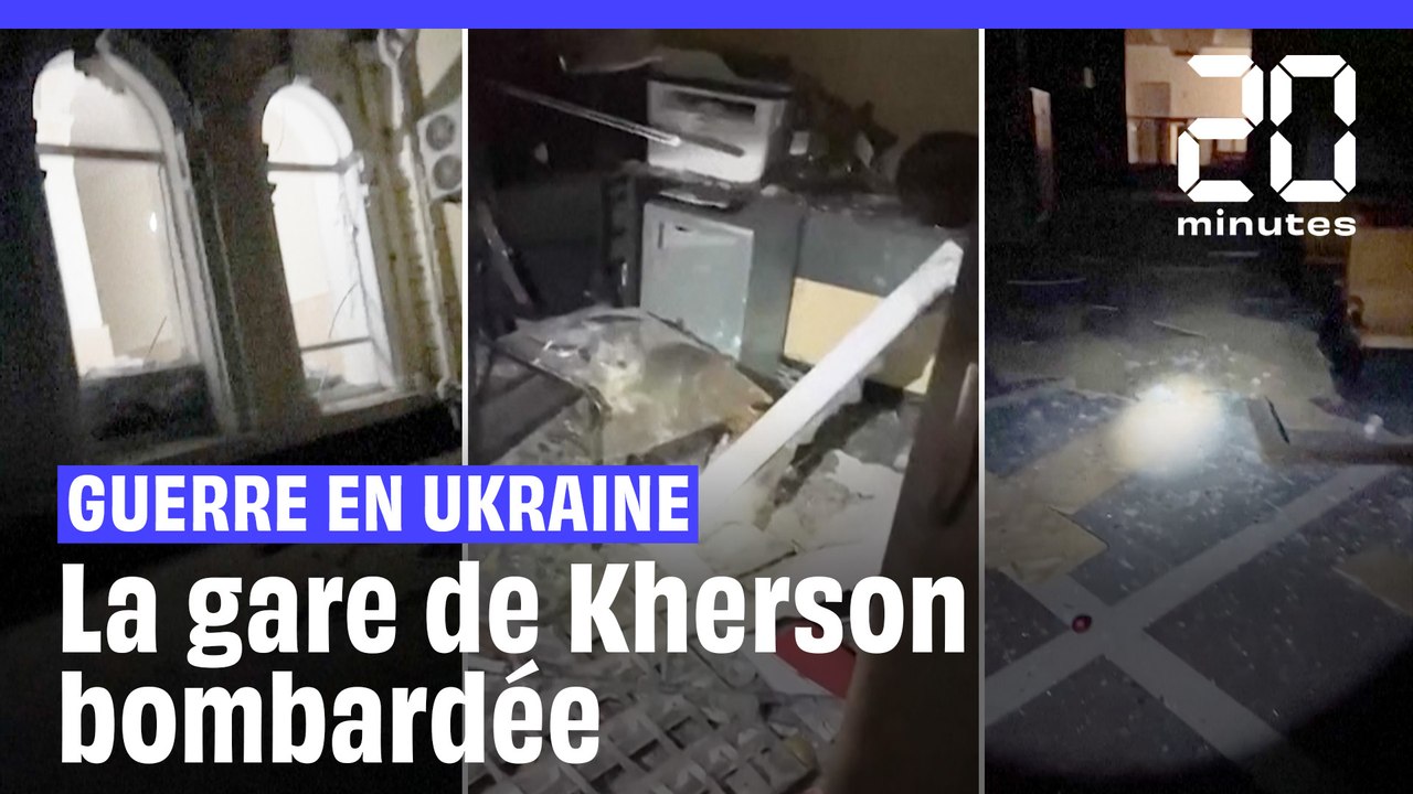 Guerre en Ukraine : Au moins un mort dans le bombardement de la gare de Kherson #shorts
