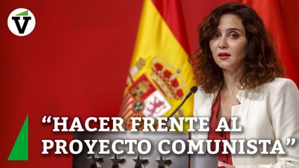 Ayuso repasa con “orgullo” su gestión en 2023 frente al Gobierno “comunista” de Sánchez