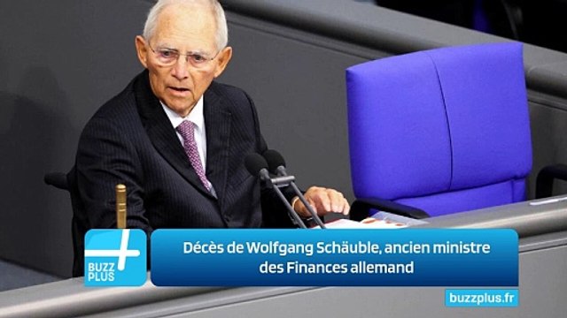 Décès de Wolfgang Schäuble, ancien ministre des Finances allemand