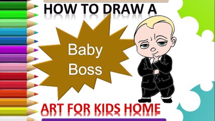 How to draw a Baby Boss | Easy Drawing for kids | Cartoon Character