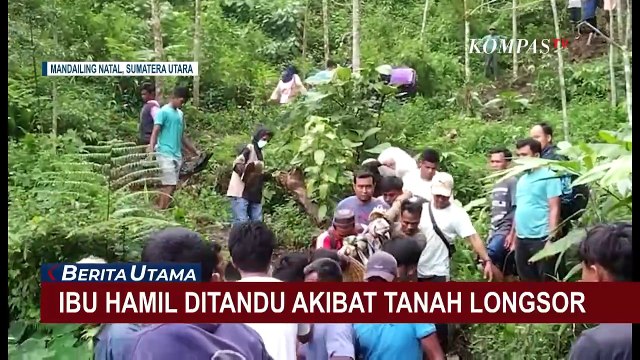 Jalan Tertimbun Longsor, Ibu Hamil Harus Ditandu Melewati Hutan Demi ke Rumah Sakit