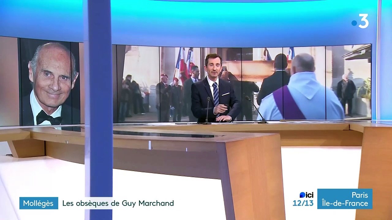 Plusieurs centaines de personnes ont rendu un dernier hommage à l'acteur Guy Marchand à Mollégès, village pittoresque des Alpilles où il vivait ces dernières années - VIDEO