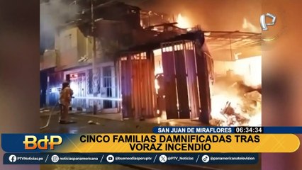 SJM: perrito muere calcinado tras incendio en vivienda en medio de la celebración por Navidad