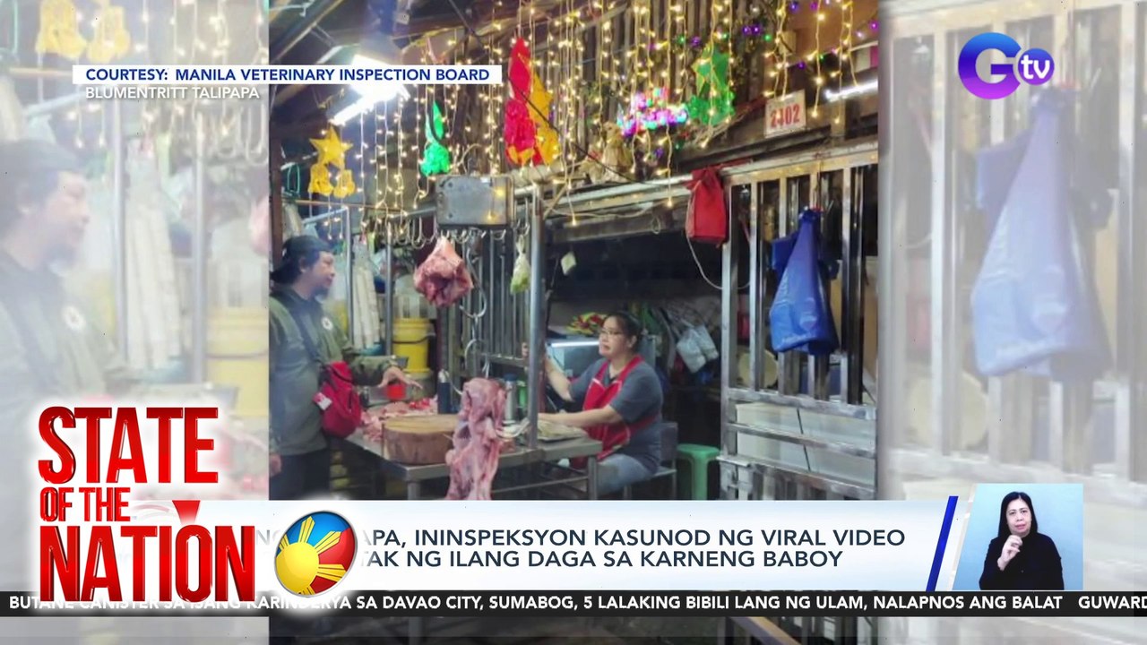Ilang talipapa, ininspeksyon kasunod ng viral video ng paglantak ng ilang daga sa karneng baboy | SONA