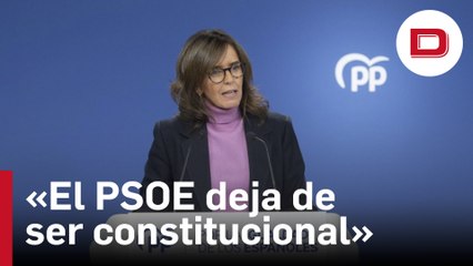 El PP acusa al PSOE de dejar de ser un partido constitucional por la entrega de Pamplona a Bildu