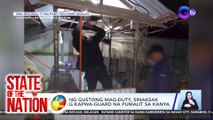 Guwardyang gustong mag-duty, sinaksak umano ang kapwa-guard na pumalit sa kanya | SONA