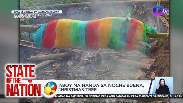 Lechon-baboy na handa sa noche buena, nag-ala Christmas tree | SONA
