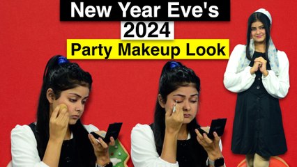 New Year Party Look For Ladies: New Year Eve Makeup Tutorial/ Best Outfit For New Year Party