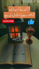 Quran has given a beautiful example #shorts #shortsvideo Quran Pak  Islamic videos