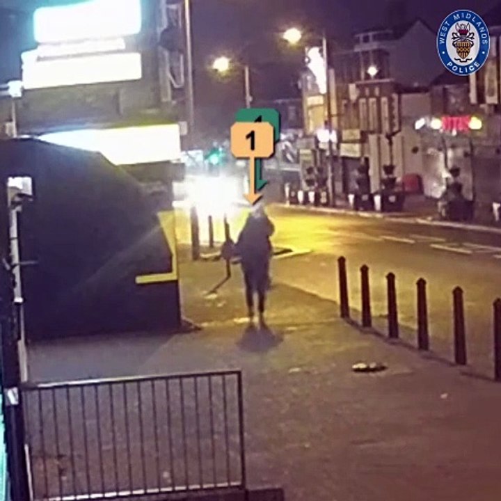 The moment killer attacks three people in Birmi...