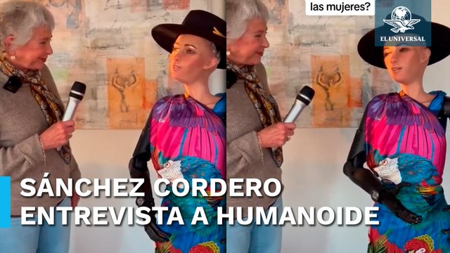 ¿Qué piensa la inteligencia artificial de las mujeres?: Olga Sánchez Cordero entrevista a humanoide
