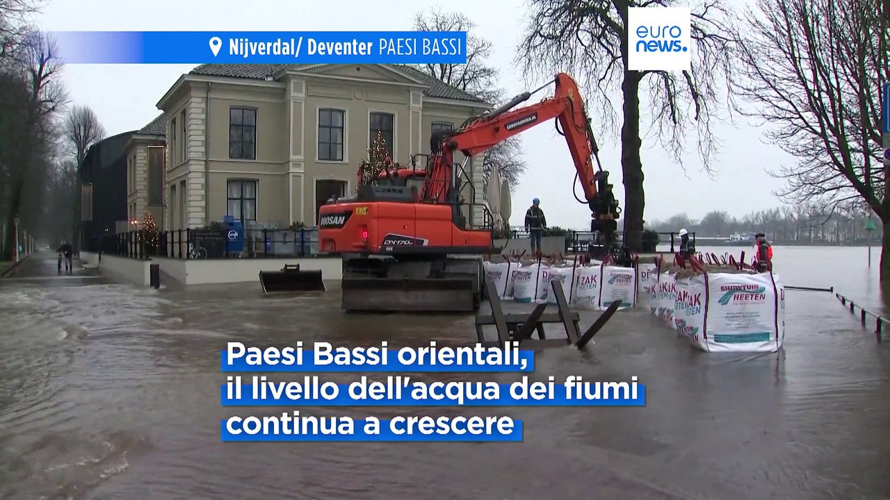Il maltempo sferza il nord Europa: inondazioni nei Paesi Bassi