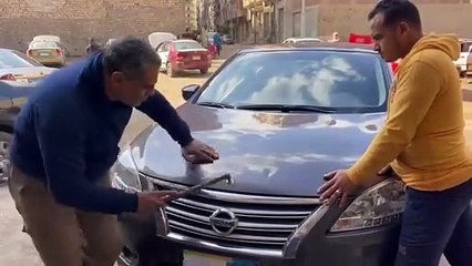 Car Denter outstanding the work of nissan new model