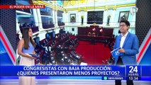 Estos son los congresistas que menos proyectos de ley han presentado: Gladys Echaíz lidera la lista