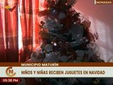 Niños del mcpio. Maturín en el edo. Monagas celebraron la época de Navidad en familia y con regalos