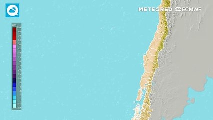Baja segregada puede dejar alrededor de 30 mm de lluvias sobre el centro sur de Chile este fin de año