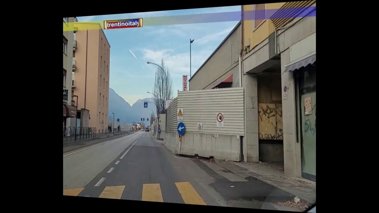 gli edifici abbattuti a trento per il bypass