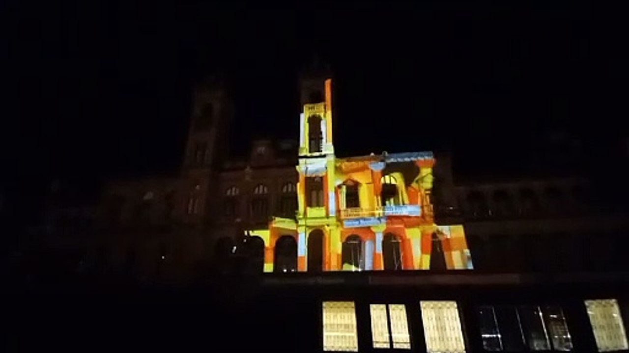 Vídeo mapping en el Ayuntamiento