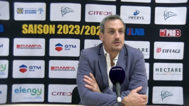 Reaction maritima du coach Remi Giuitta après la défaite contre Antibes partie 1