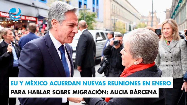 EU y México acuerdan nuevas reuniones en enero para hablar sobre migración: Alicia Bárcena