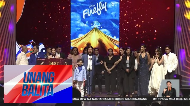 Firefly ng GMA Pictures at GMA Public Affairs, itinanghal na Best Picture sa 49th MMFF Gabi ng Parangal | UB