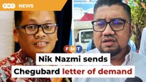 Nik Nazmi sends Chegubard letter of demand over flood mitigation project claims
