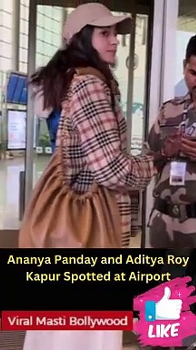 Ananya Panday and Aditya Roy Kapur jet off to celebrate New Years together Viral Masti Bollywood