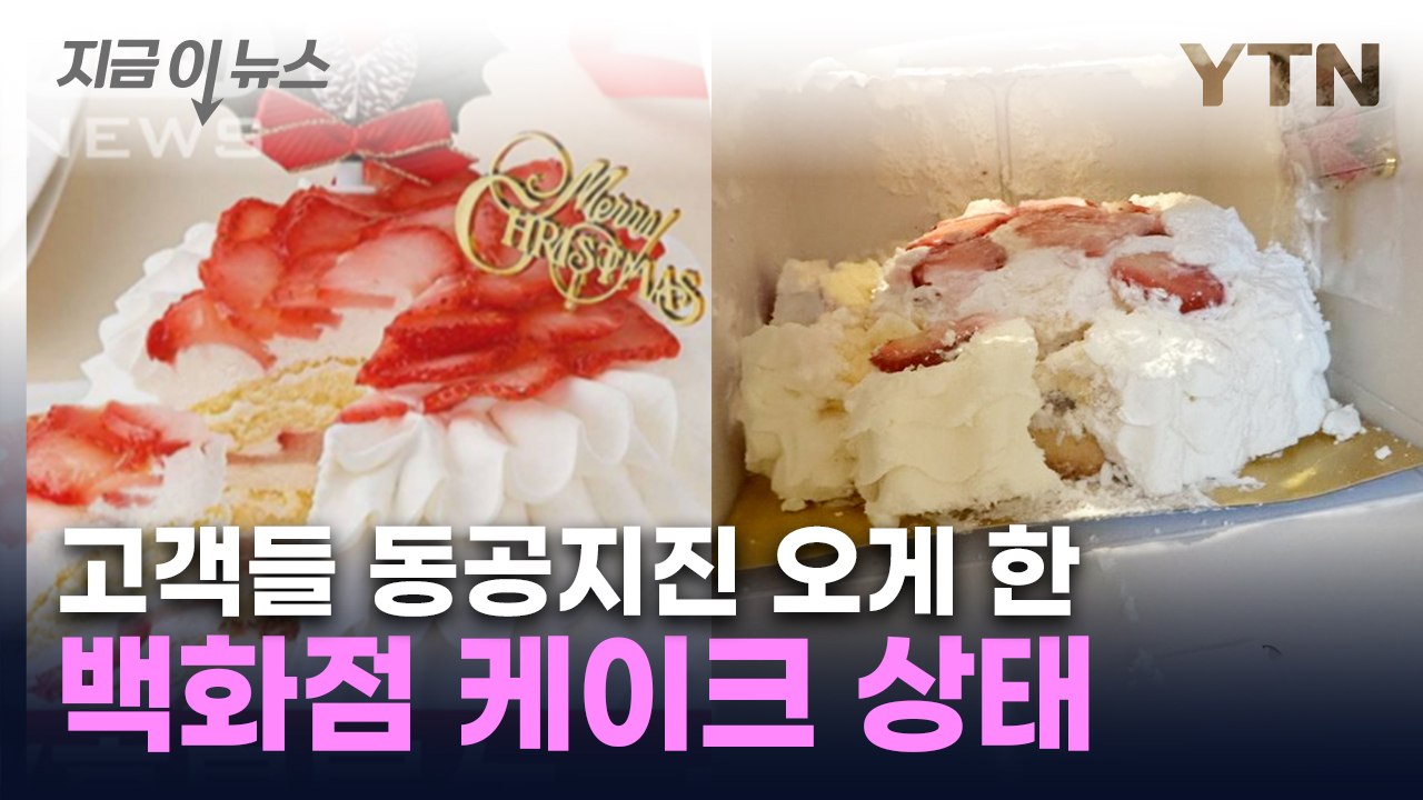 포장 열자 마자 '으악'...日 유명 백화점 케이크에 발칵  [지금이뉴스] / YTN