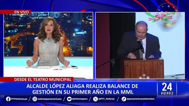 Alcalde Rafael López Aliaga brinda balance de su gestión en su primer año en la MML