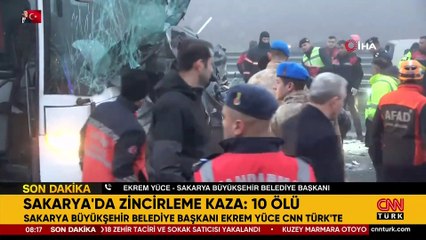 Sakarya Belediye Başkanı'ndan ilk açıklama: Kazanın nedeni yoğun sis!