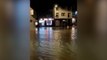 Storm Gerrit: Floodwater rushes down road as heavy rain submerges parts of Scottish town