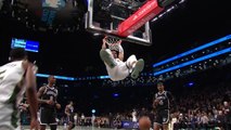 Antetokounmpo hits breakaway dunk in style