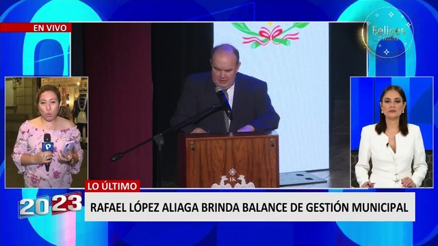 Alcalde Rafael López Aliaga brinda balance de su gestión en su primer año en la MML