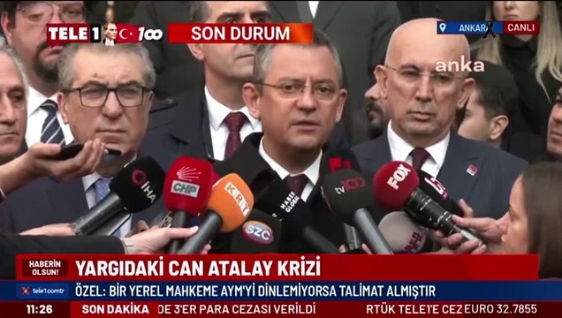 Özgür Özel'den Can Atalay tepkisi! Yapılan düpedüz darbe girişimidir