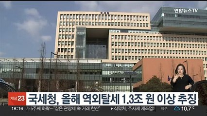 국세청, 올해 역외탈세 1.3조원 이상 추징
