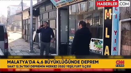 Malatya'da 4.6 büyüklüğünde deprem